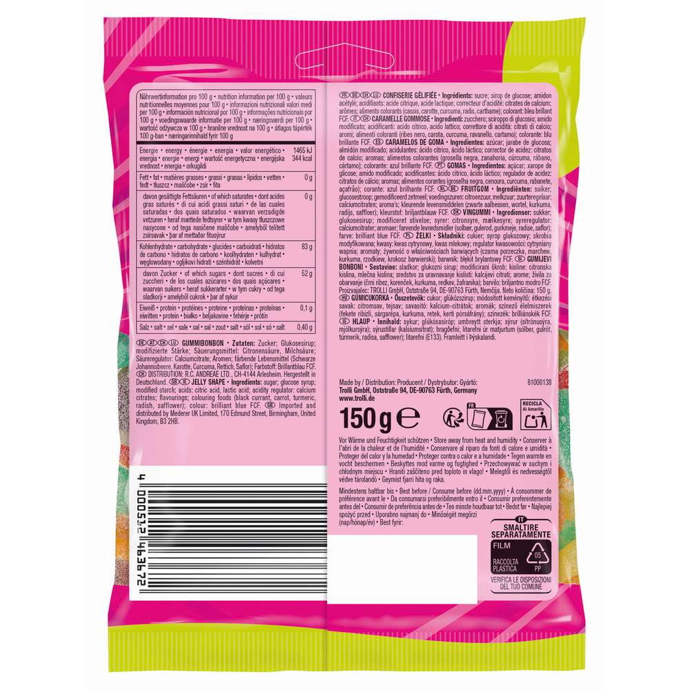 Produktabbildung Trolli Fruchtgummi Sour Bizzl Mix