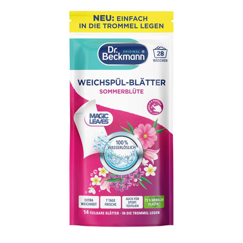 Produktabbildung Dr. Beckmann Weichspül-Blätter, Sommerblüte
