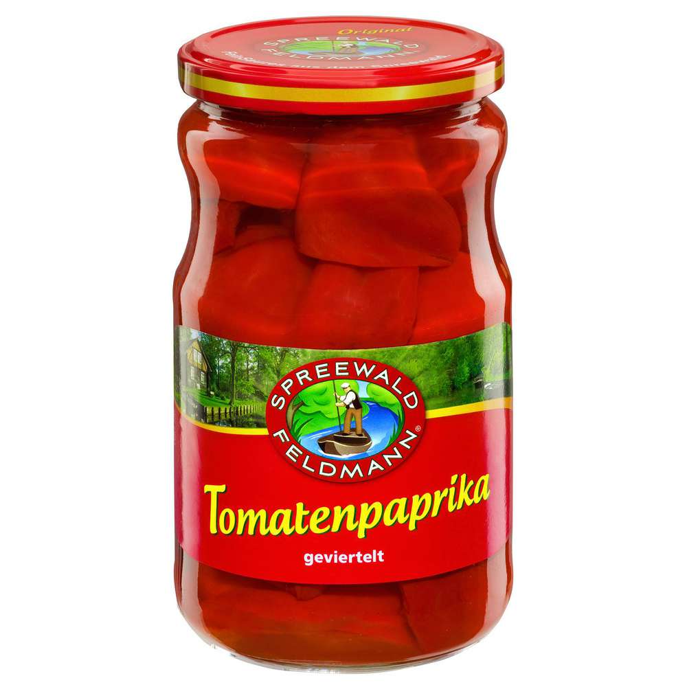 Produktabbildung Spreewald-Feldmann Tomatenpaprika, geviertelt