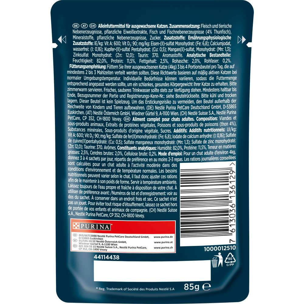 Produktabbildung Purina Katzen-Nassfutter Gourmet Perle, Thunfisch in Sauce