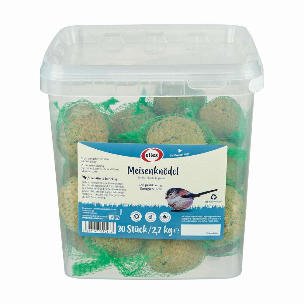 Produktabbildung elles Vogelfutter Meisenknödel mit Netz