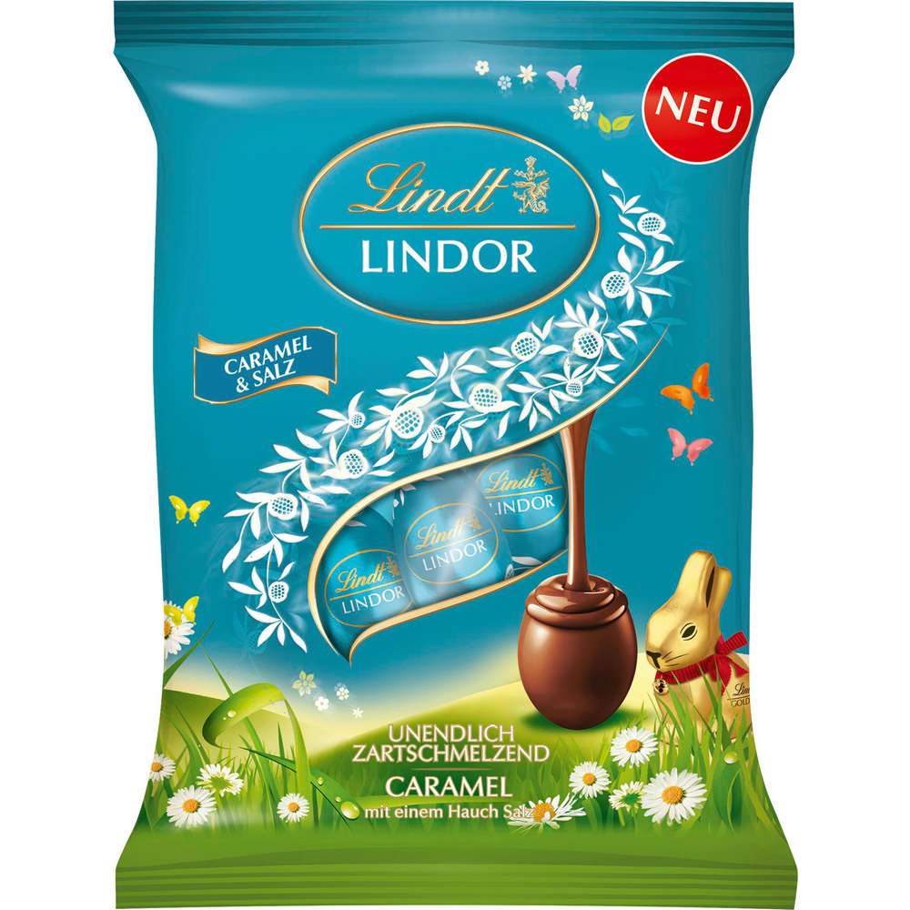 Produktabbildung Lindt Lindor Schokoeier Caramel/Salz