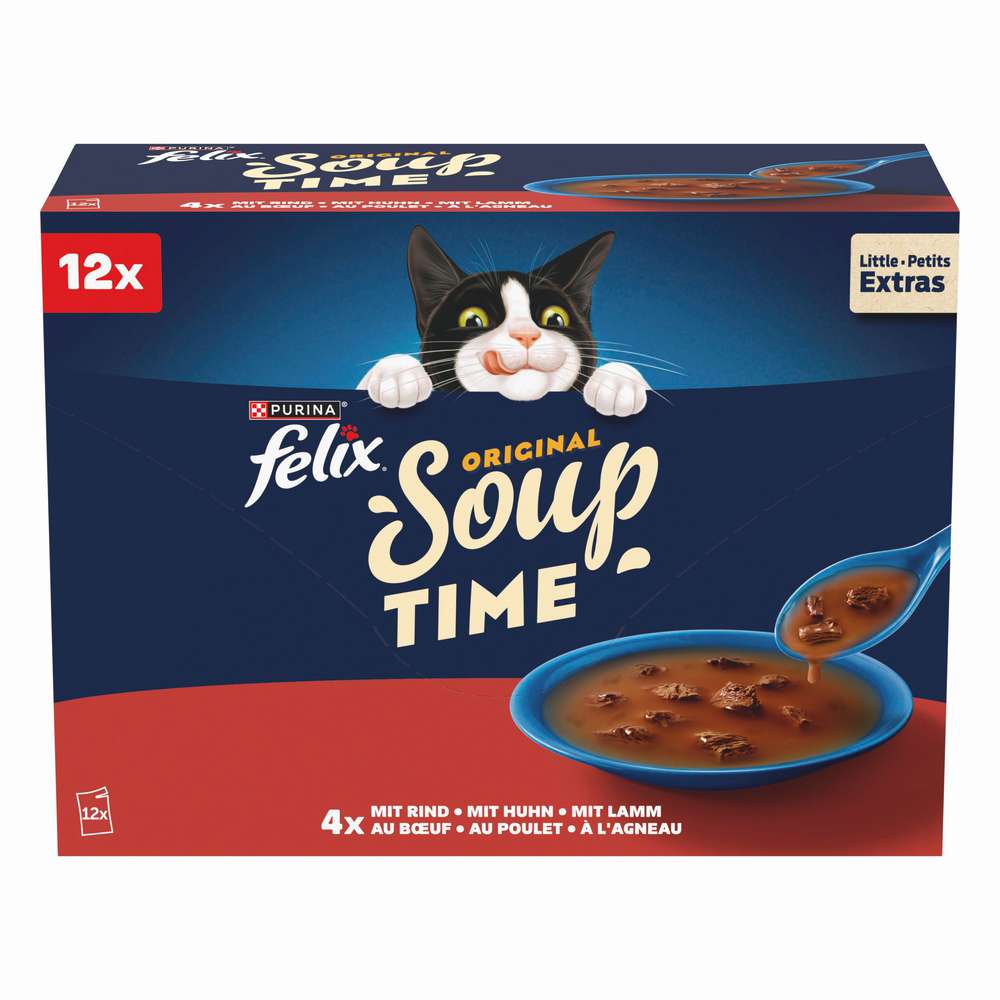 Produktabbildung Felix Katzen-Nassfutter Soup, Vielfalt Land