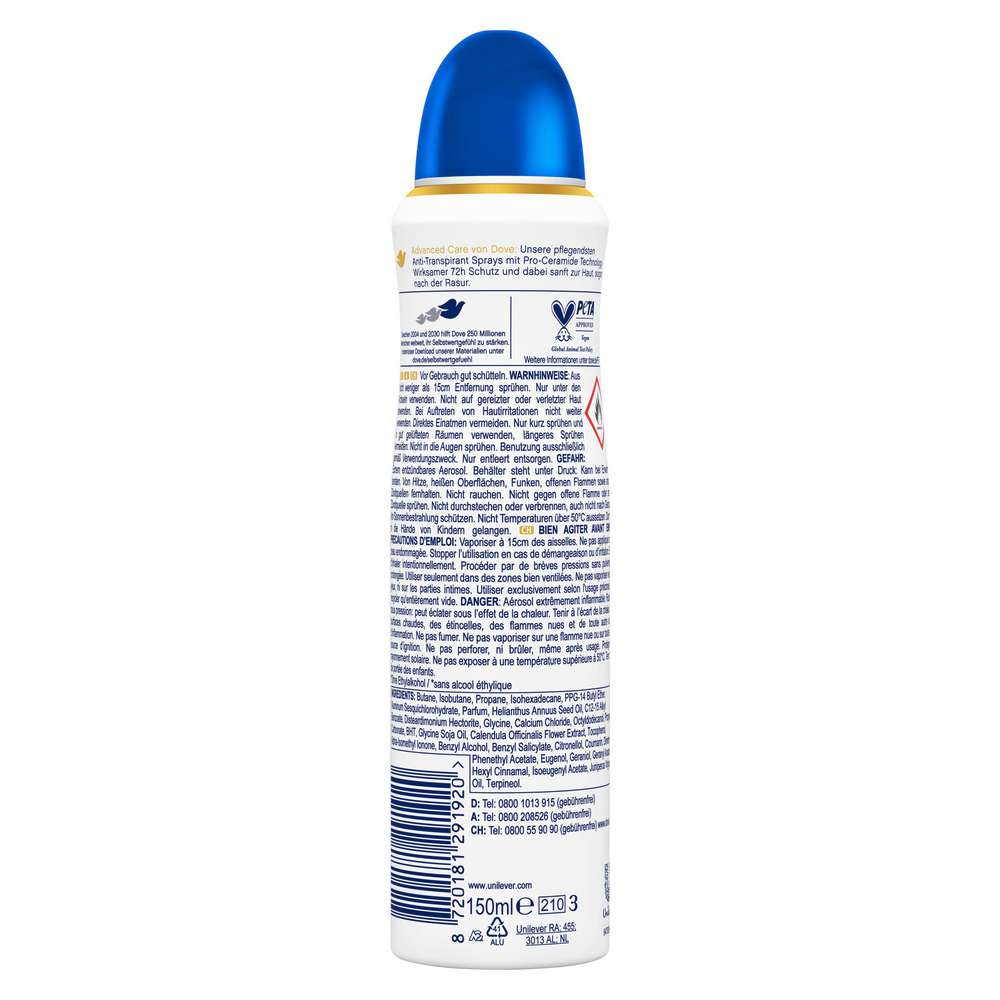 Produktabbildung Dove Deospray Advanced Care, Original