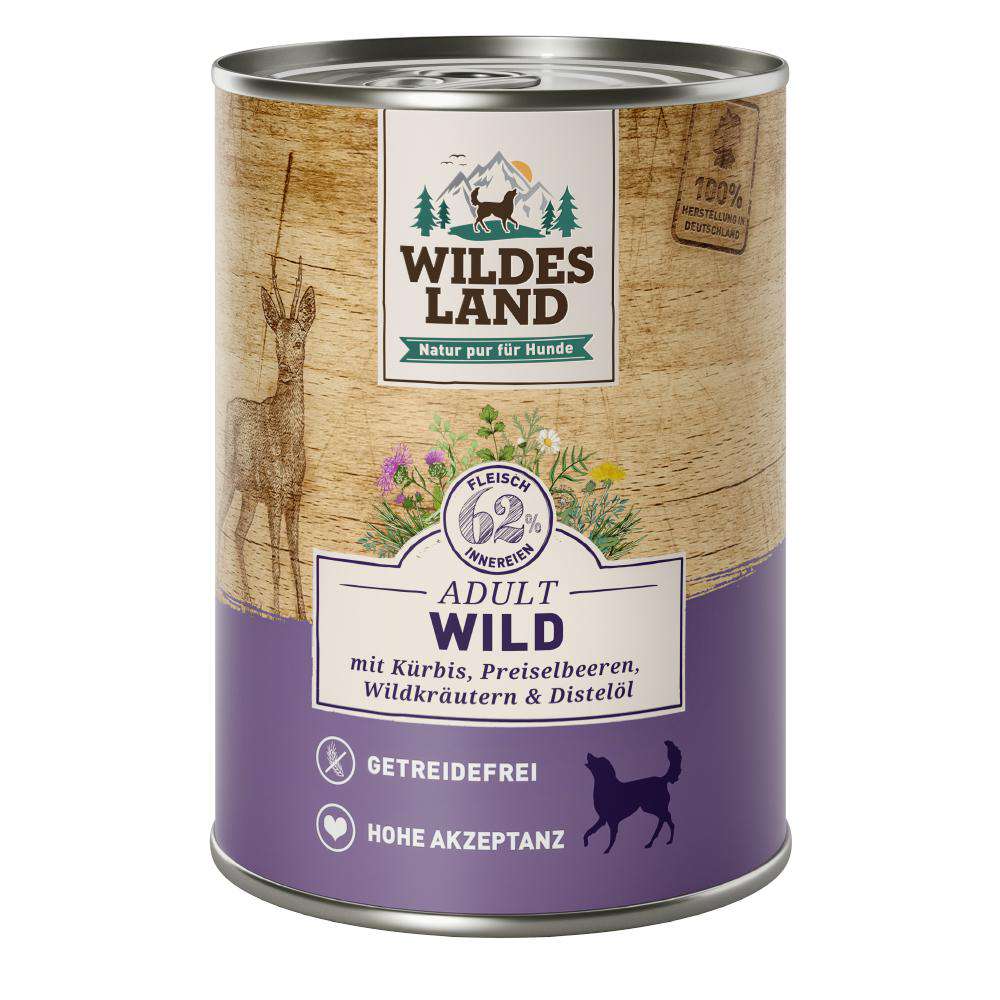 Produktabbildung Wildes Land Hunde-Nassfutter, Wild/Kürbis