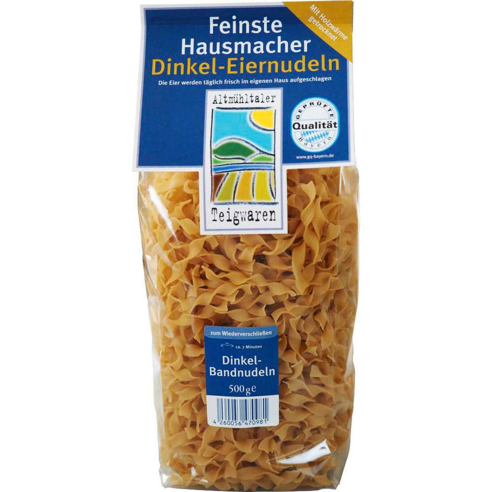 Produktabbildung Altmühltaler Dinkel-Bandnudeln