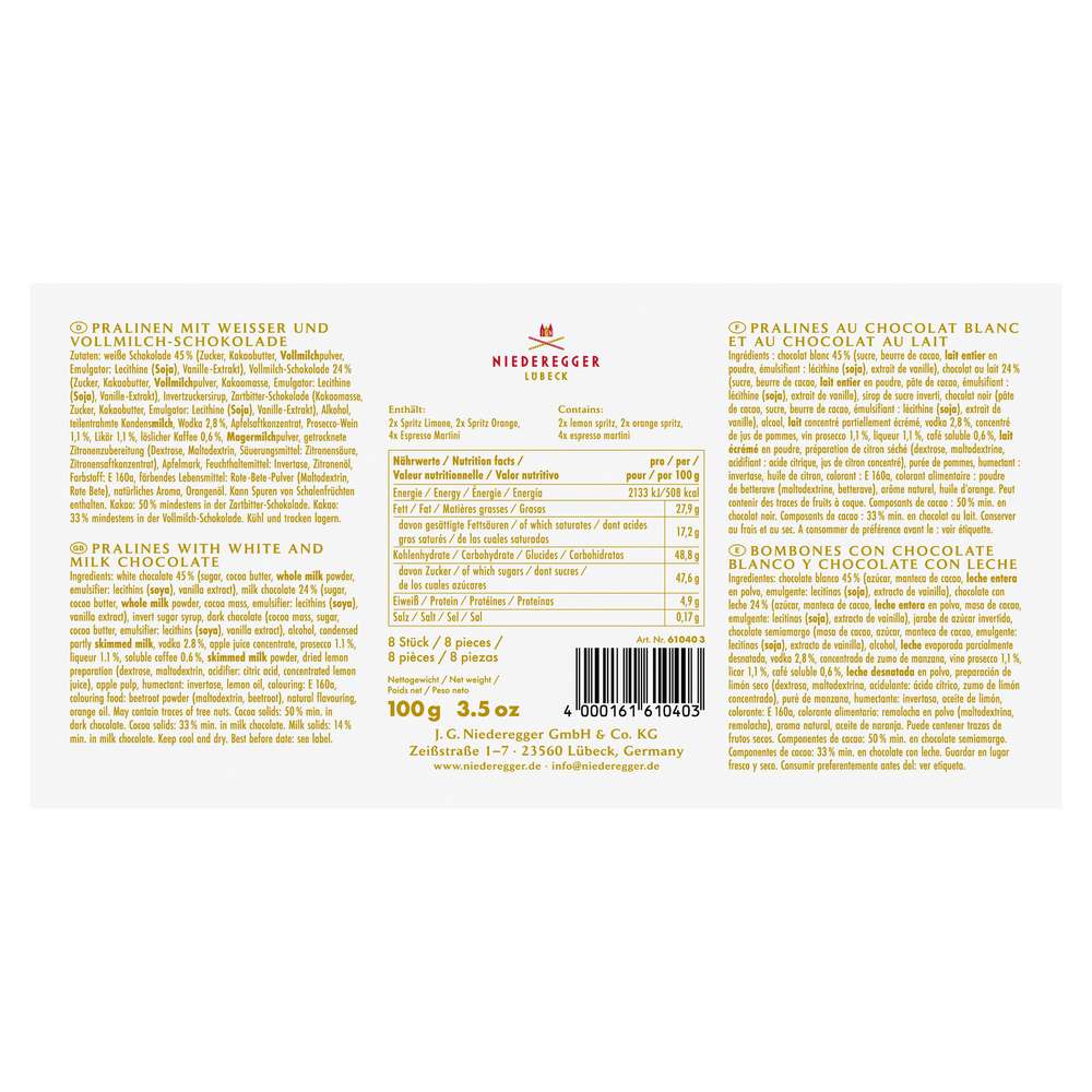 Produktabbildung Niederegger Pralinen Eier