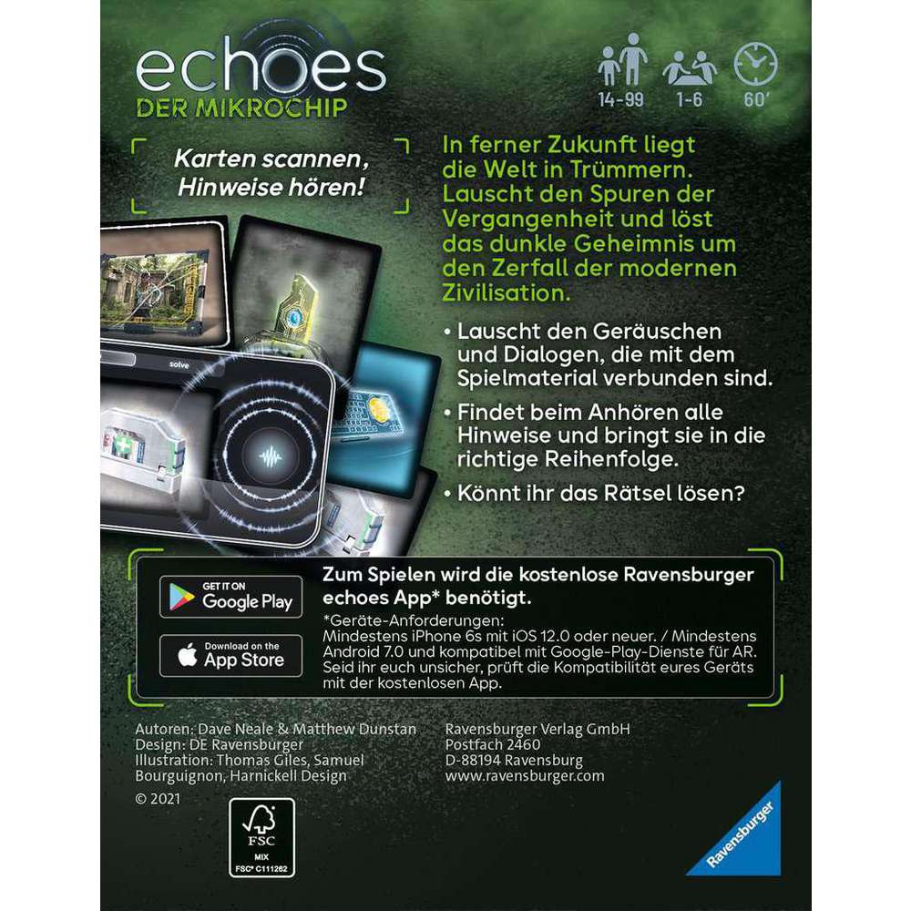 Produktabbildung Ravensburger Echoes der Mikrochip - Audio Mystery Spiel