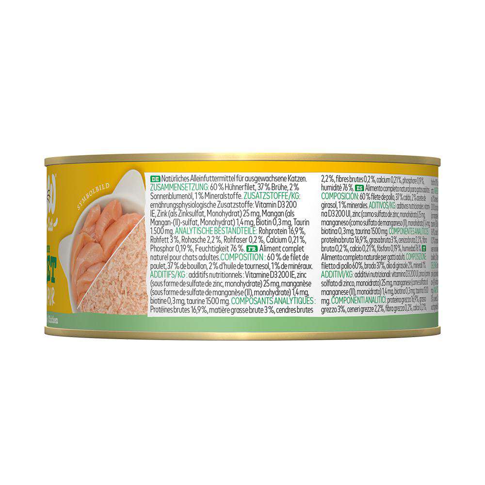Produktabbildung WOW Katzen-Nassfutter Filet, Huhn