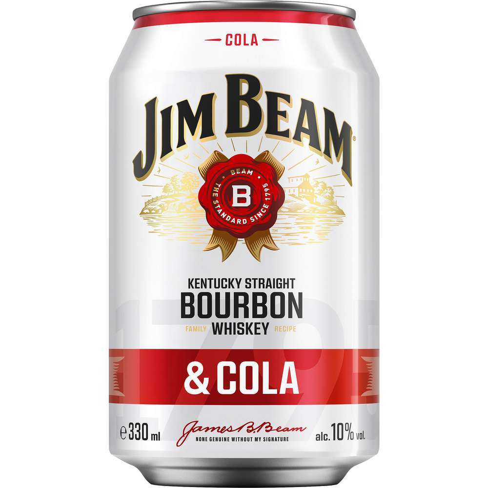 Produktabbildung Jim Beam Bourbon Whisky & Cola Mix 10%