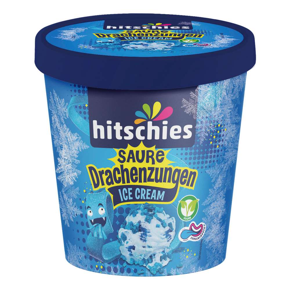 Produktabbildung hitschies Eis Saure Drachenzungen, blau
