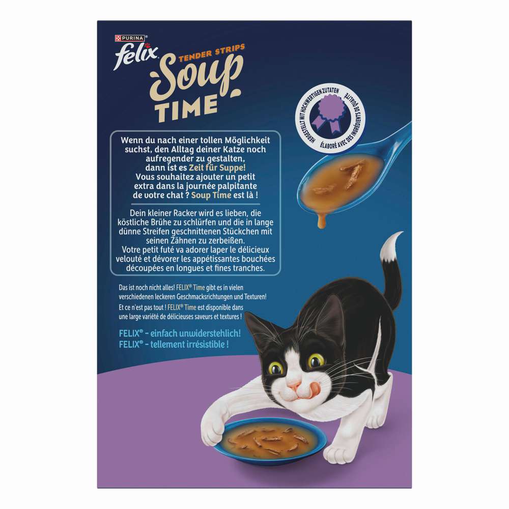 Produktabbildung Felix Katzen-Nassfutter, Soup Tender Strips