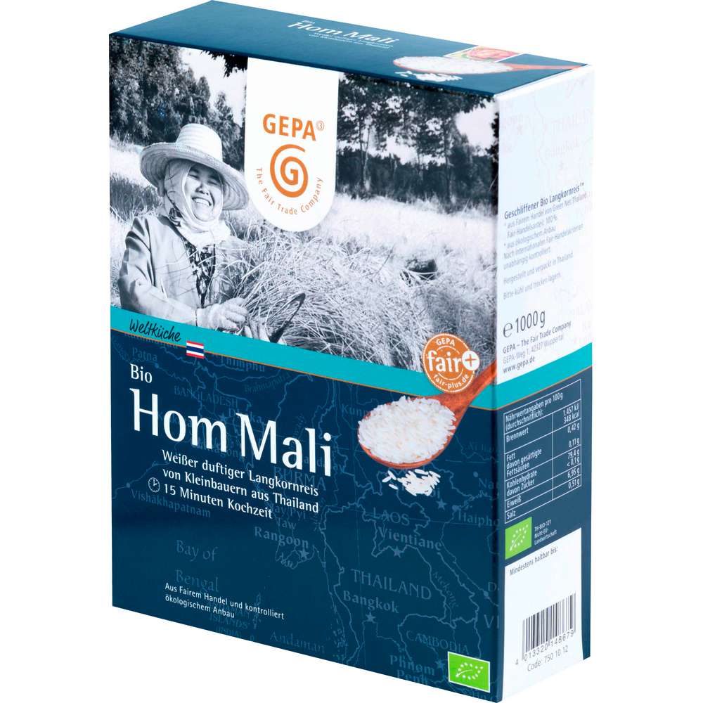 Produktabbildung Gepa Bio Langkornreis Hom Mali