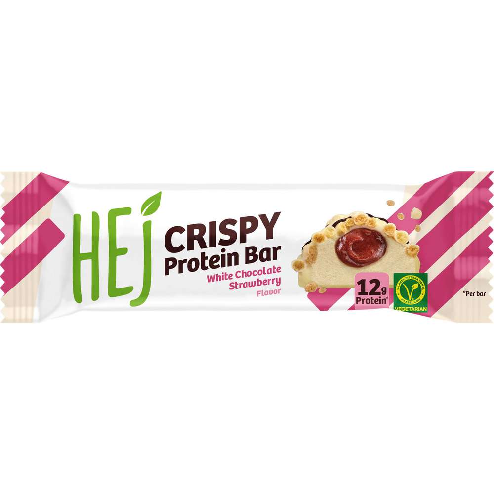 Produktabbildung hej Protein Bar Crispy White Chocolate Strawberry