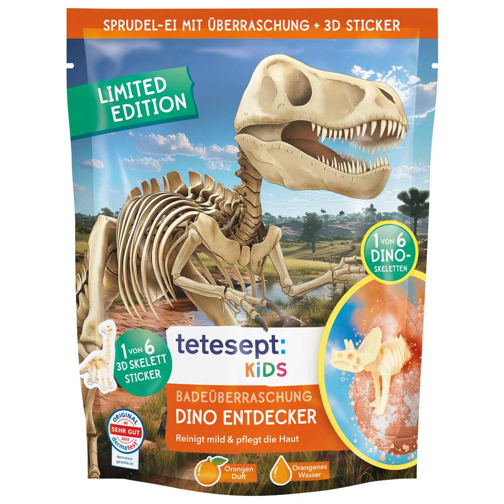 Produktabbildung tetesept Kids Badeüberraschung Dino Entdecker