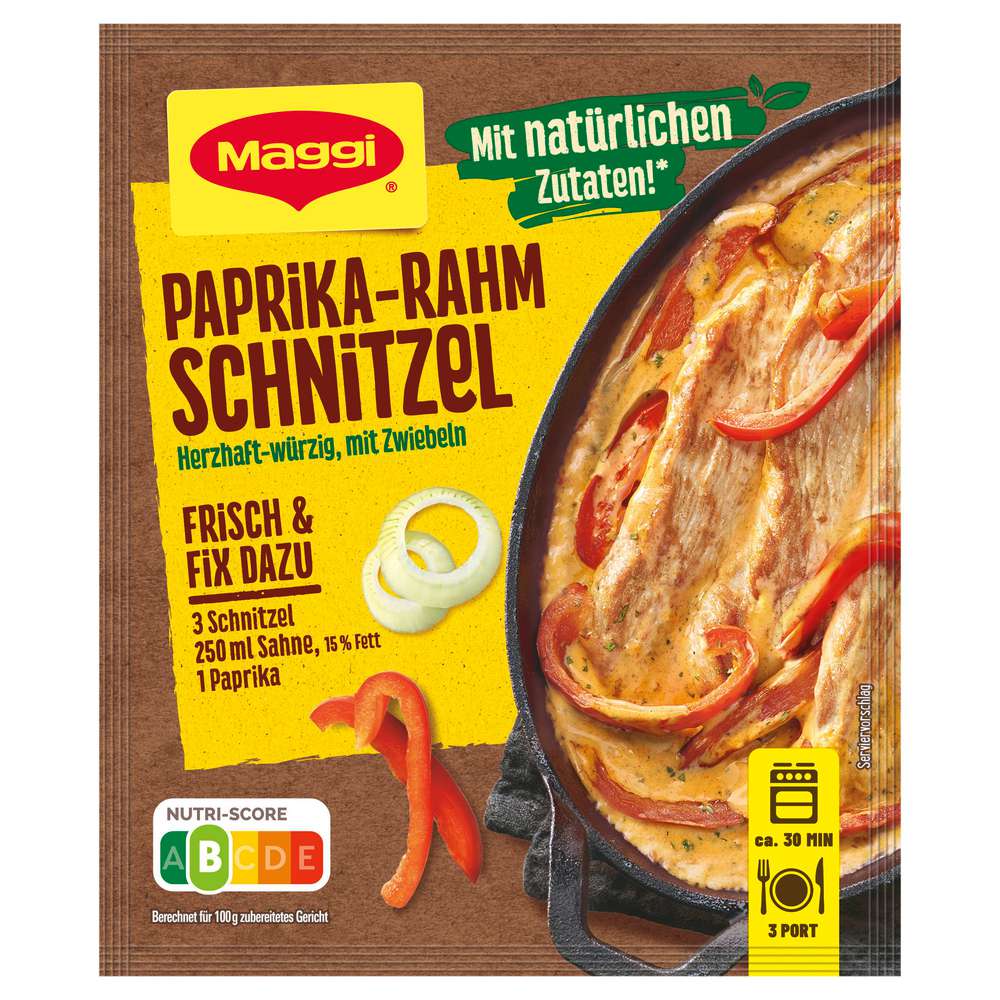 Produktabbildung Maggi Fix, Paprika Rahm Schnitzel