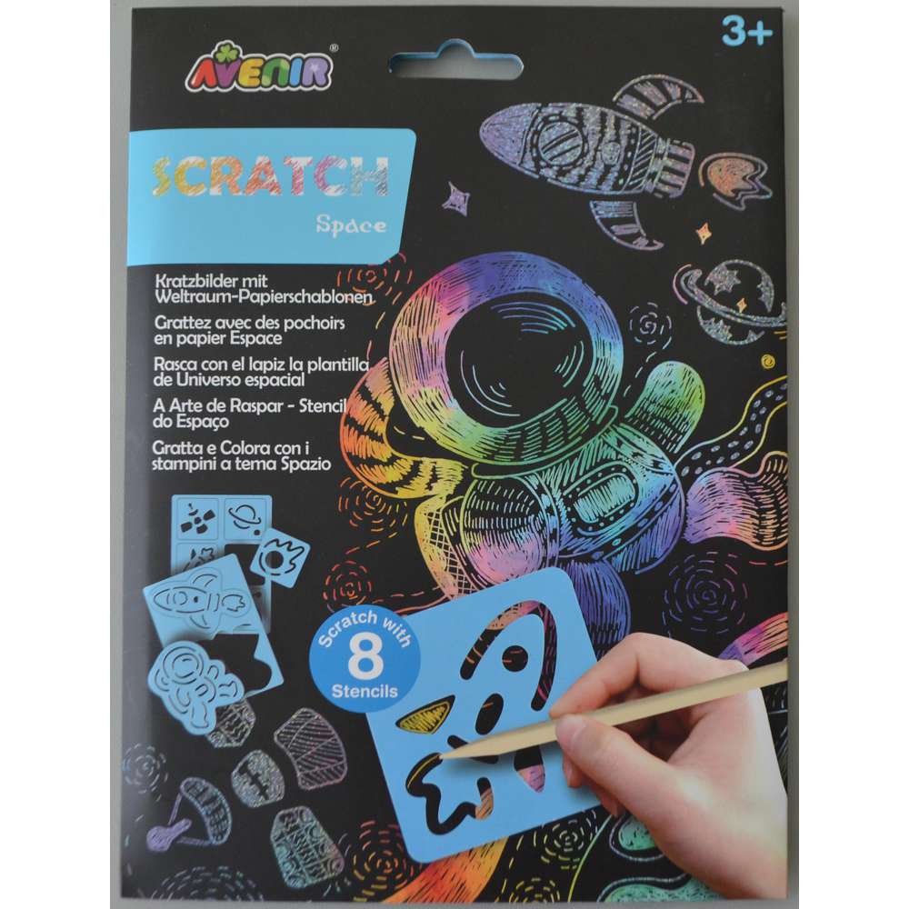 Produktabbildung Avenir Kratzbilder Schablonen, verschiedene Motive