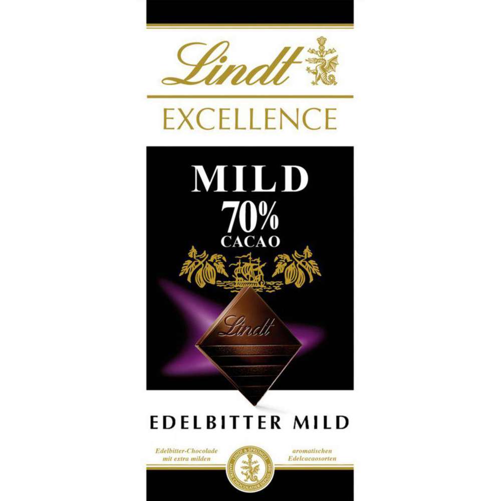 Produktabbildung Lindt Excellence Tafelschokolade, Zartbitter 70% Cakao
