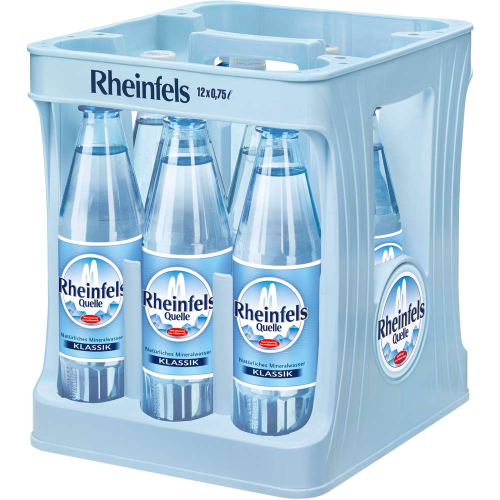 Produktabbildung Rheinfels Quelle Mineralwasser, Klassik (12x 0,750 Liter)