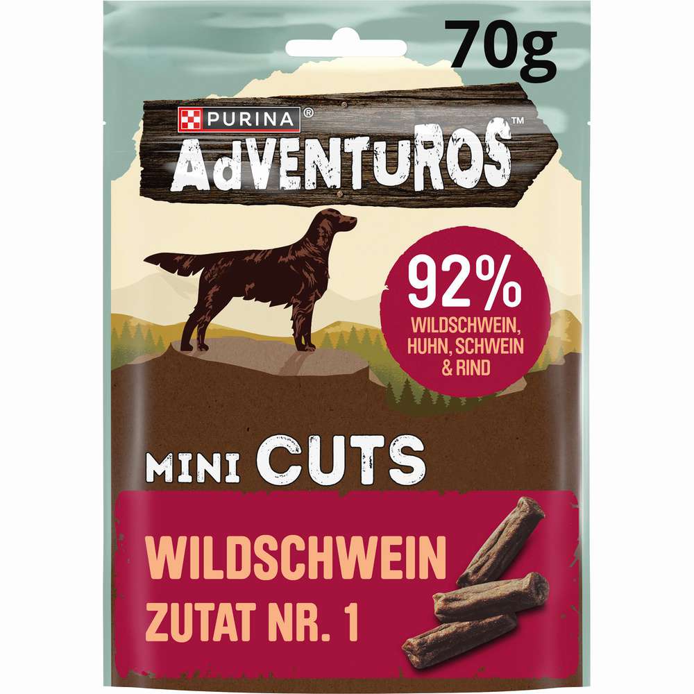 Produktabbildung Purina Hunde-Snack Adventuros, Mini Cuts, Wildschwein
