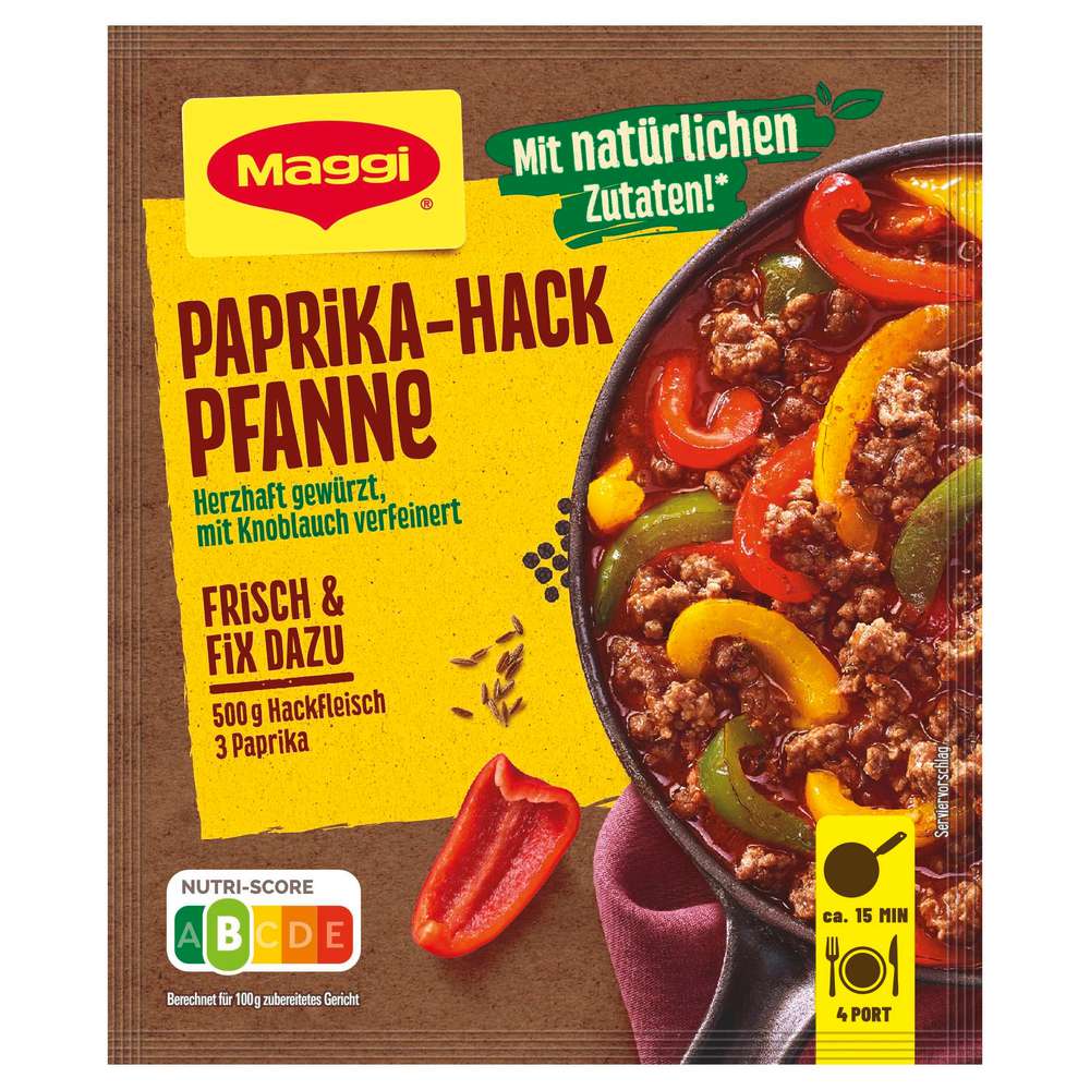 Produktabbildung Maggi Fix, Paprika Hack Pfanne