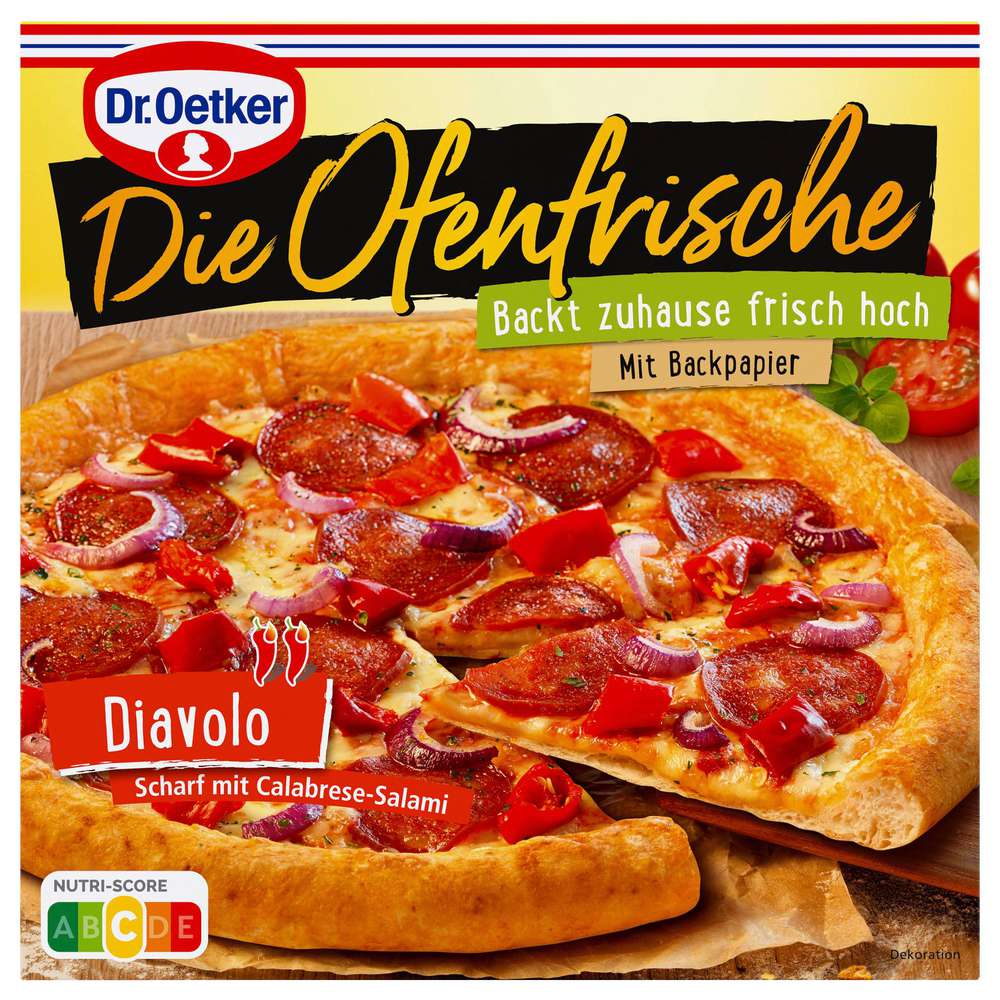 Produktabbildung Dr. Oetker Pizza Ofenfrische Diavolo, tiefgekühlt