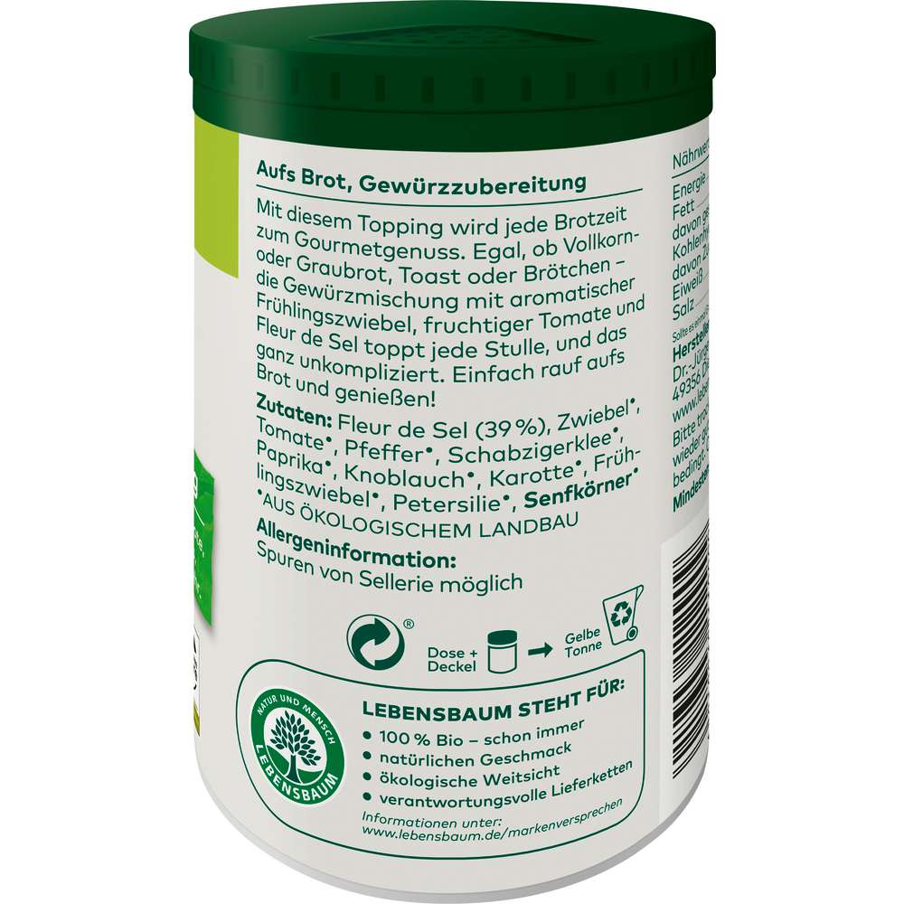 Produktabbildung Lebensbaum Gewürzzubereitung Aufs Brot