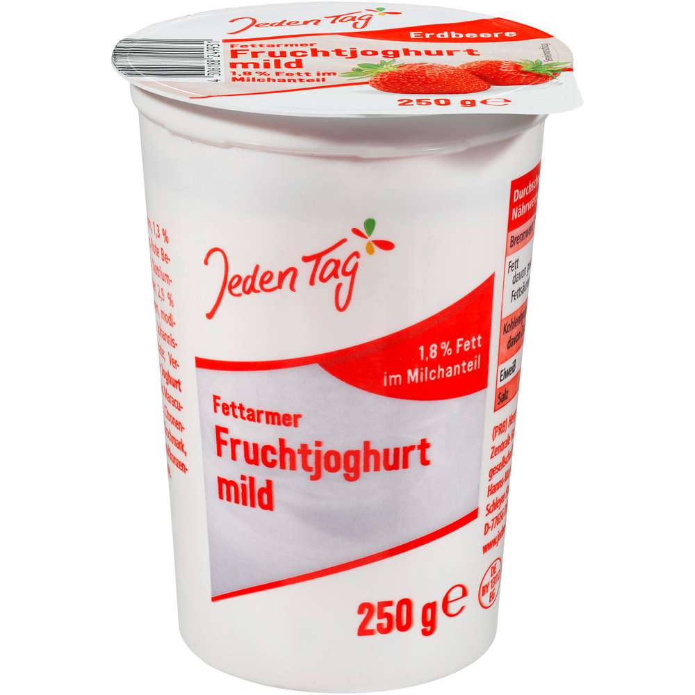Produktabbildung Jeden Tag Fruchtjoghurt, Erdbeere