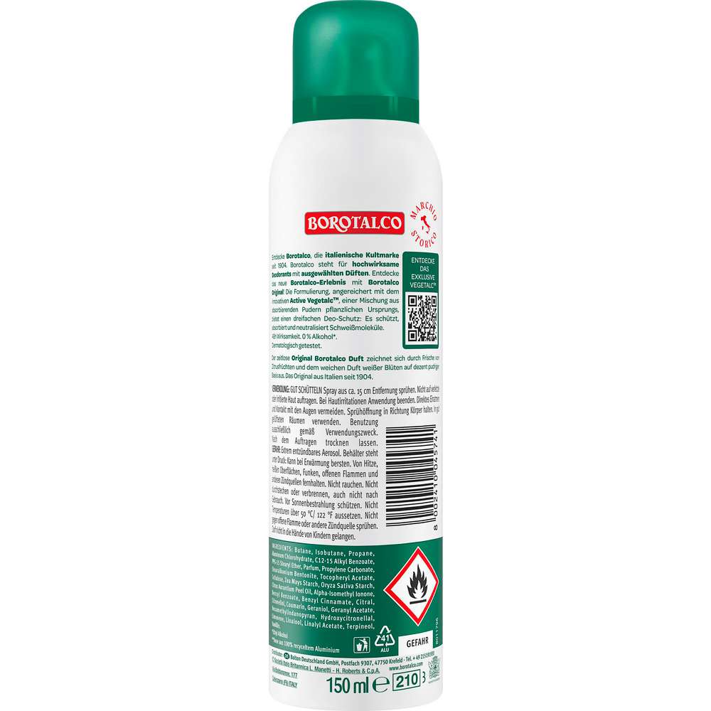 Produktabbildung Borotalco Deospray, Original