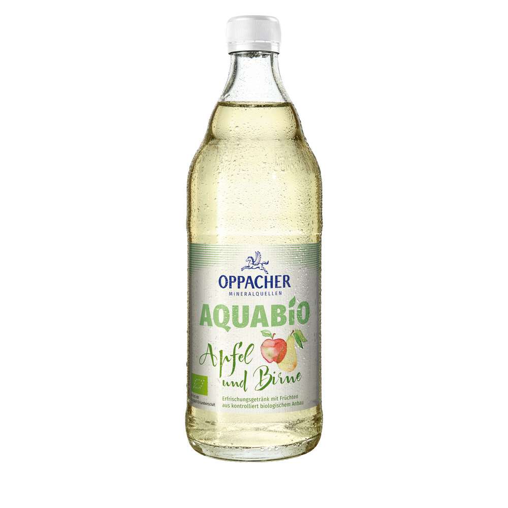 Produktabbildung Oppacher Erfrischungsgetränk Aquabio Apfel & Birne 