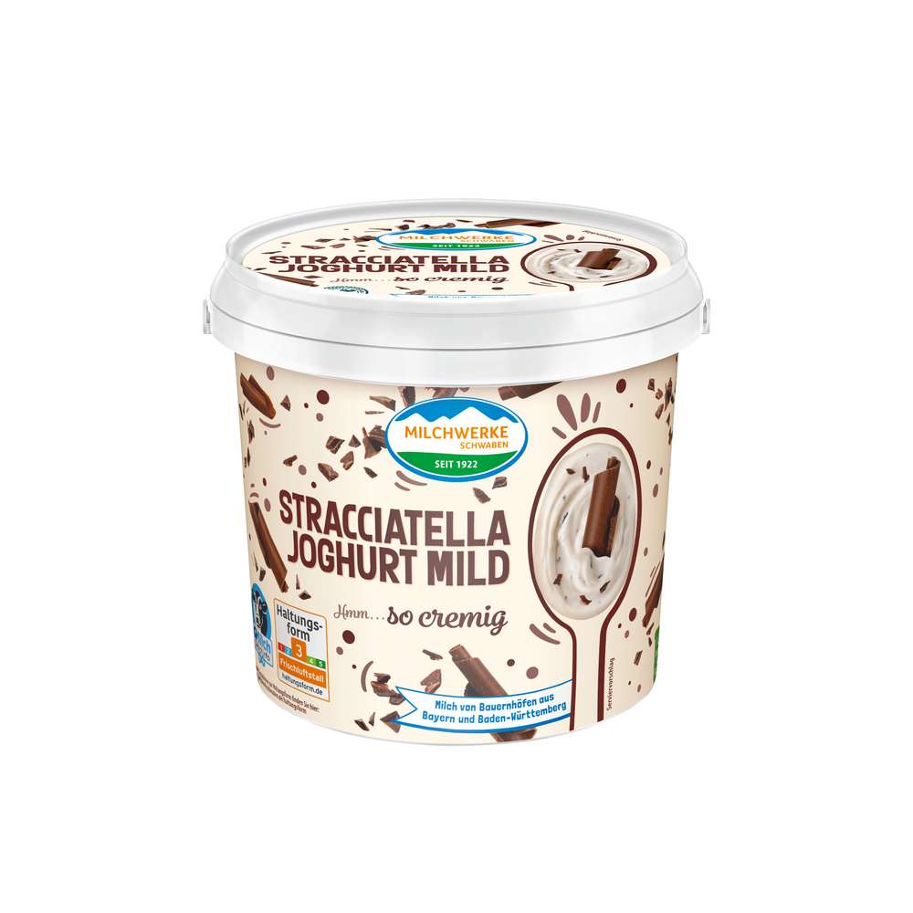 Produktabbildung Milchwerke Schwaben Joghurt 5% Fett, Stracciatella