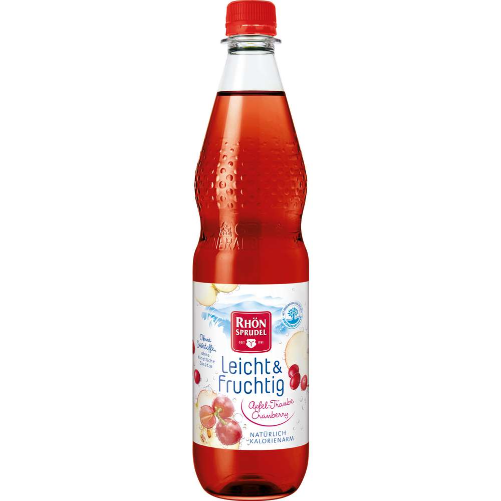 Produktabbildung Rhön Sprudel Leicht & Fruchtig Apfel-Traube-Cranberry Schorle