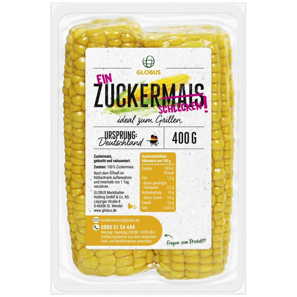 Produktabbildung keine Marke Globus Zuckermais gekocht, 2er-Pack