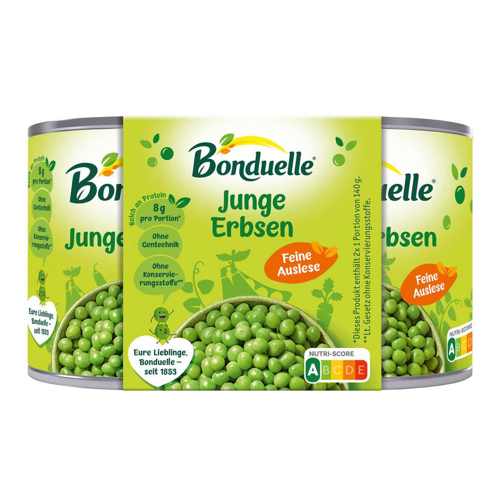 Produktabbildung Bonduelle Junge Erbsen, Feine Auslese