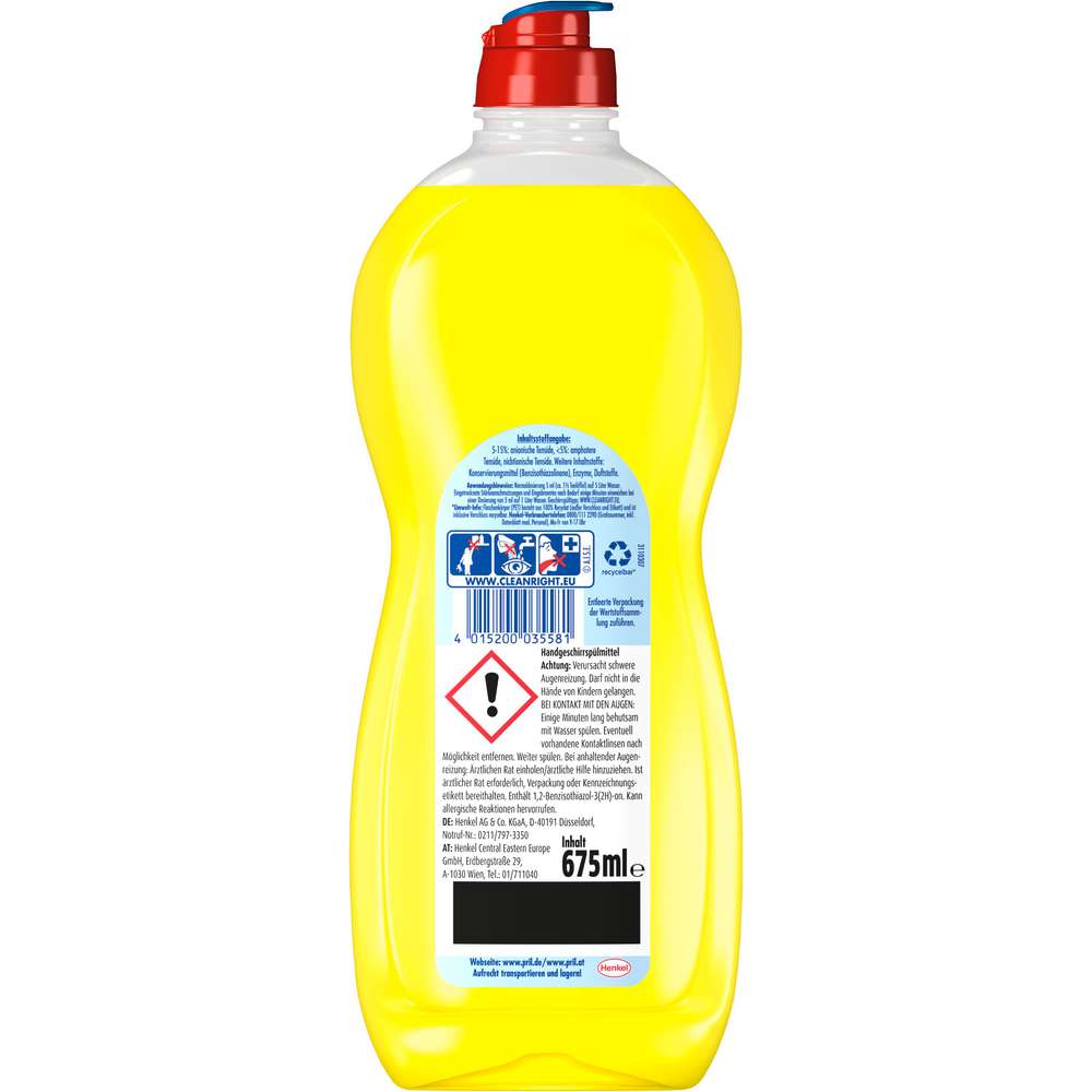 Produktabbildung Pril Geschirrspülmittel Original, Zitrone