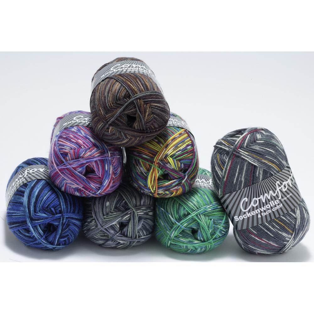 Produktabbildung keine Marke Strumpfgarn Comfort Color 4-fach, je 100 g-Knäuel