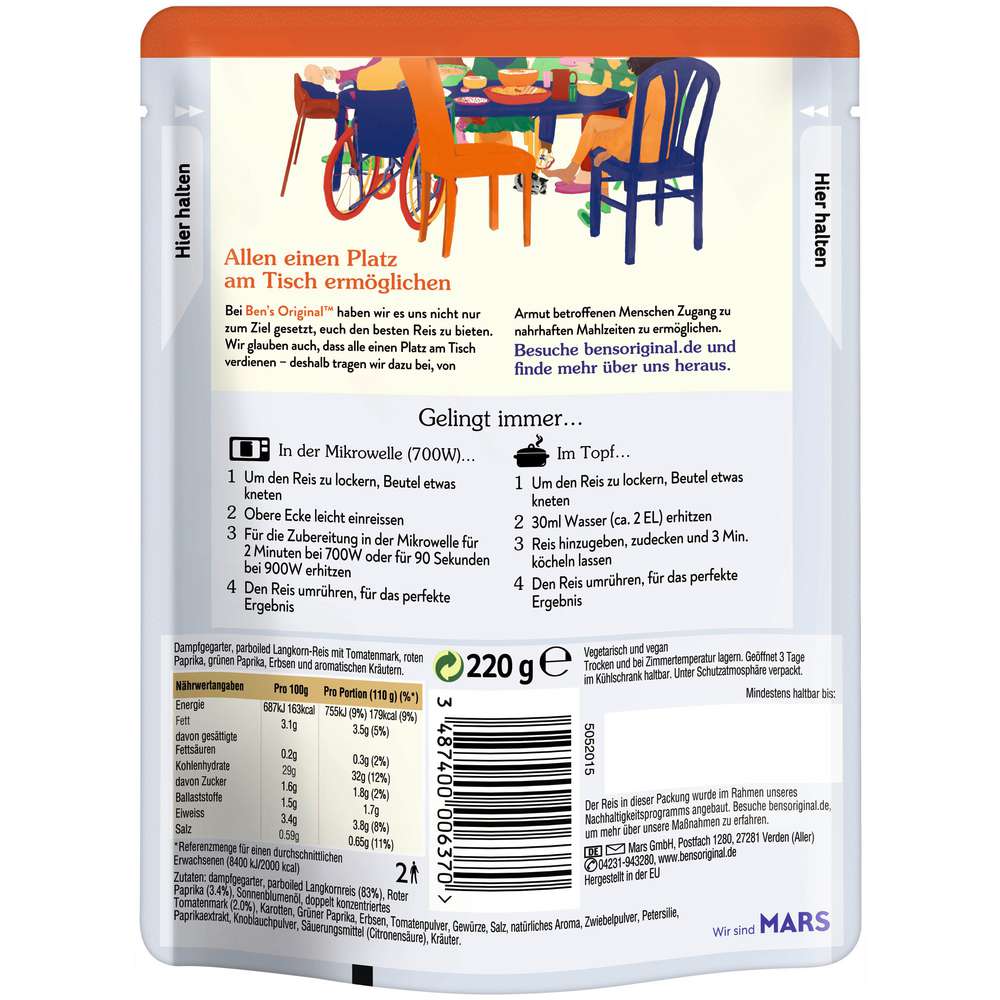 Produktabbildung BEN'S ORIGINAL Reis Express, Griechisch