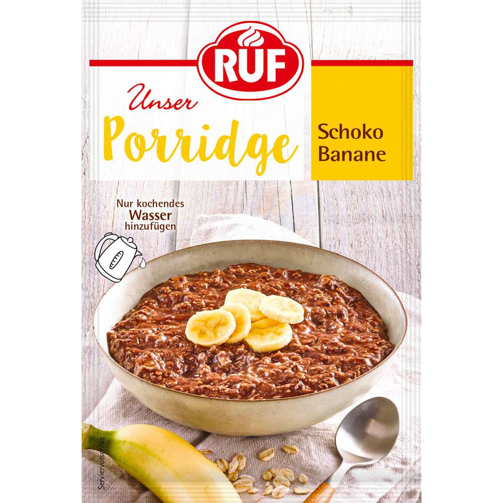 Produktabbildung RUF Porridge, Schoko-Banane