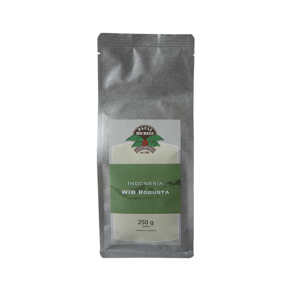 Produktabbildung Pauli Michels Kaffee Indonesia WIB Robusta, ganze Bohne