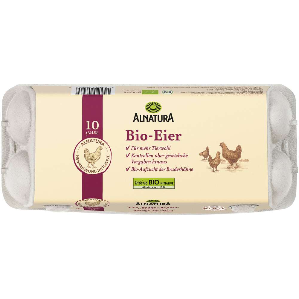 Produktabbildung Alnatura Bio Eier, Bruderküken Gr. M-L