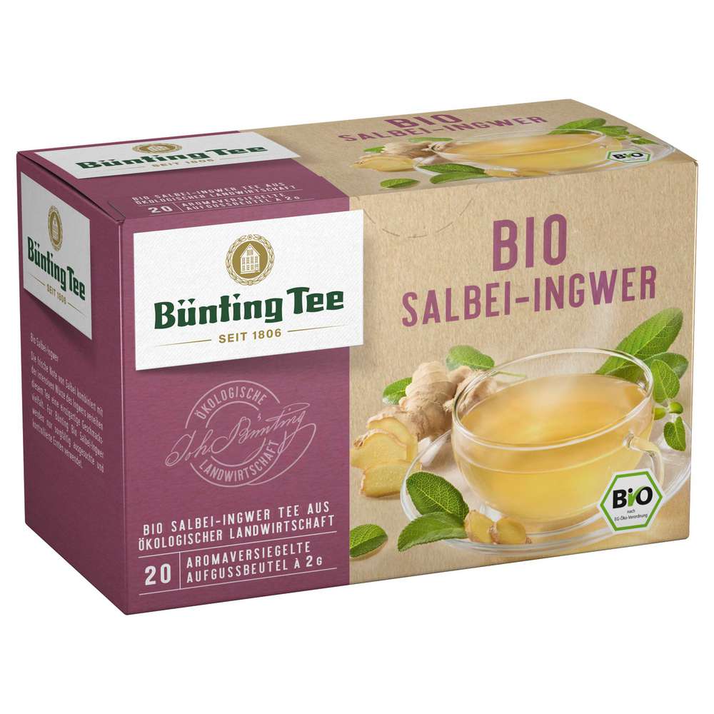 Produktabbildung Bünting Tee Bio Tee, Salbei-Ingwer