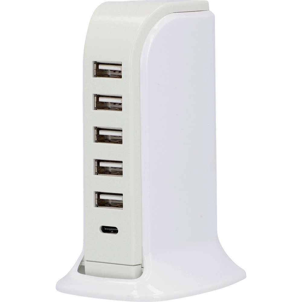 Produktabbildung EVB Ladestation 6-Port USB UNITEC