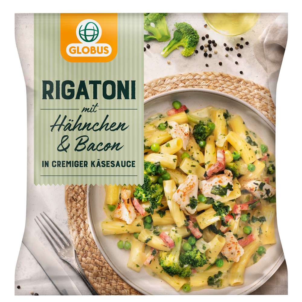 Produktabbildung GLOBUS Rigatoni mit Hähnchen & Pasta