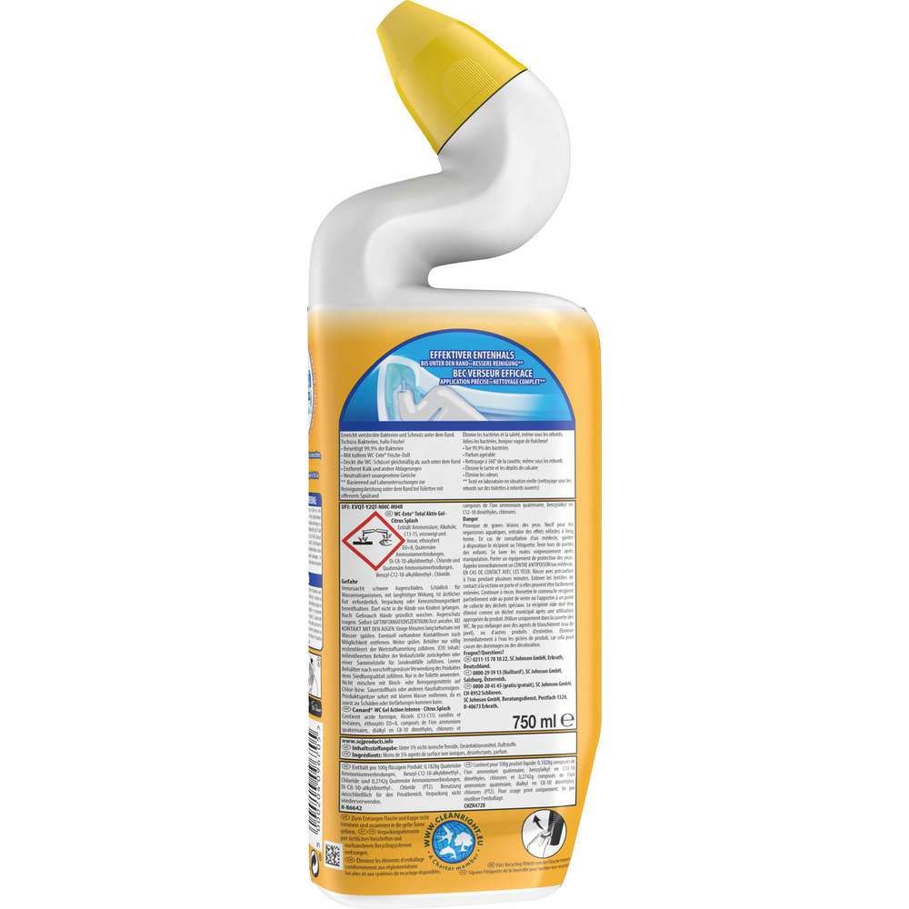 Produktabbildung WC Ente WC Reiniger Total Aktiv Gel, Citrus