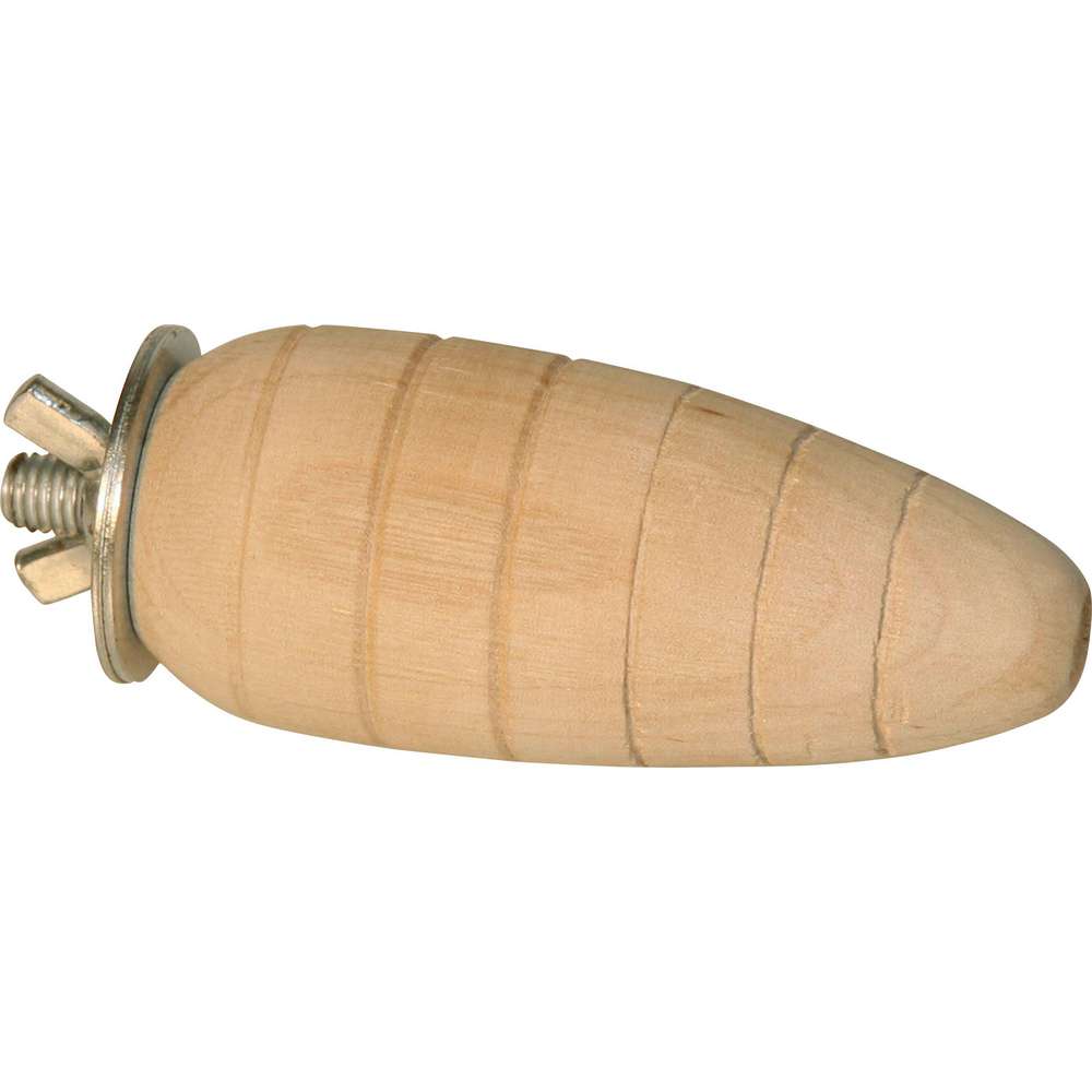 Produktabbildung Kerbl Knabberkarotte aus Holz, 9cm