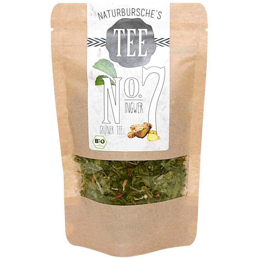 Produktabbildung Naturbursche Bio Grüner Tee, Ingwer