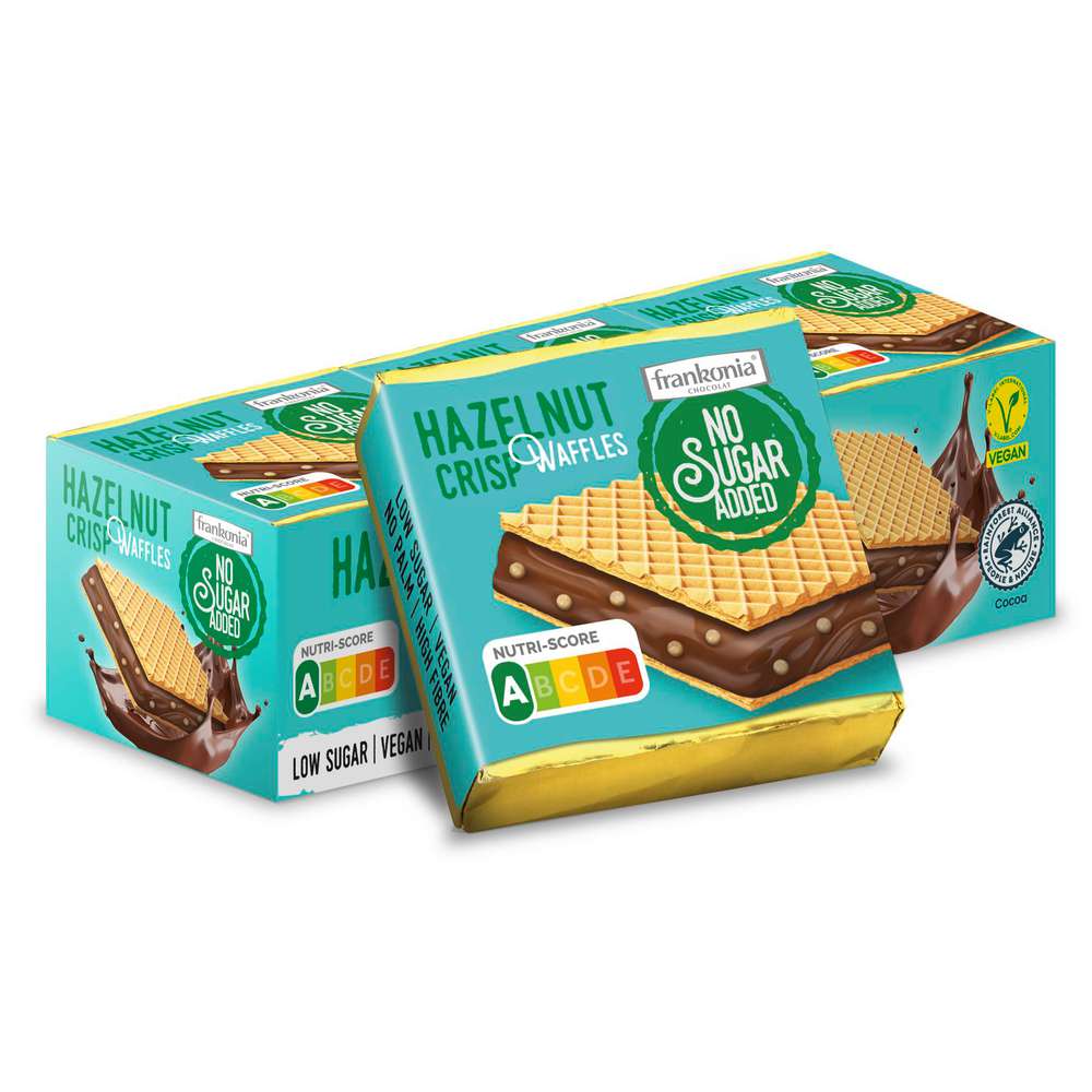 Produktabbildung FRANKONIA Haselnuss-Crisp Waffeln