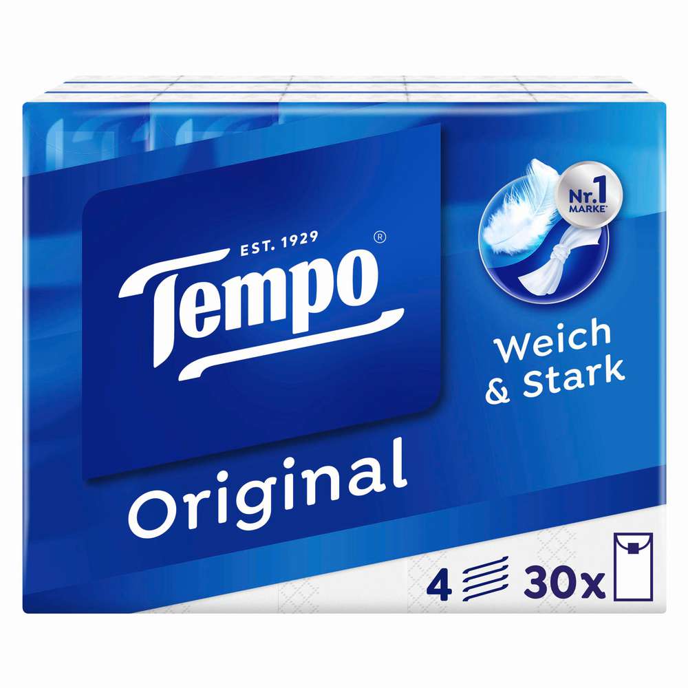 Produktabbildung Tempo Taschentücher, Classic