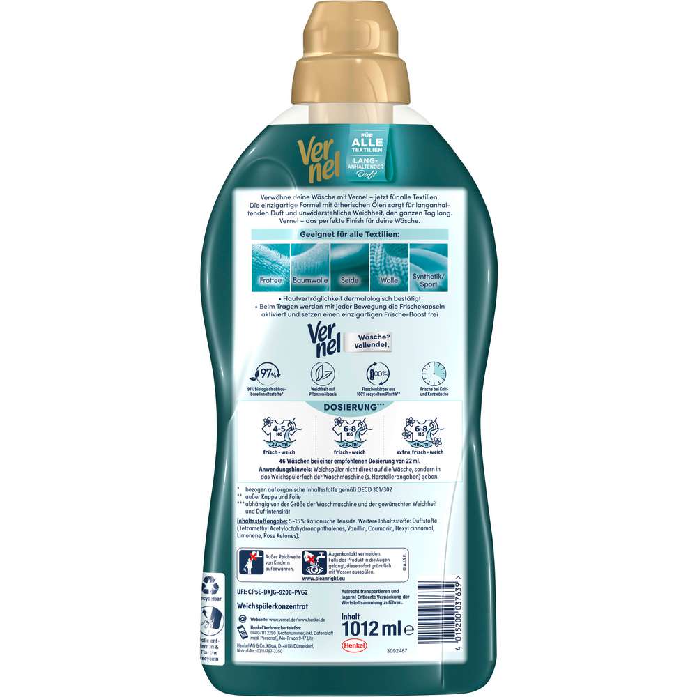 Produktabbildung Vernel Weichspüler Aromatherapie, Malediven