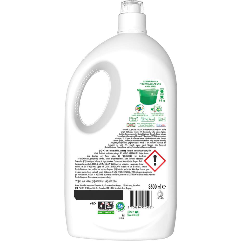 Produktabbildung Ariel Universal-Waschmittel, Febreze